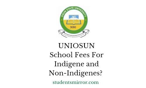 UNIOSUN School Fees For Medicine and Surgery Image